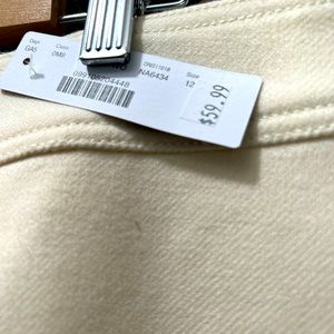 Gorgeous winter white cream wool skirt